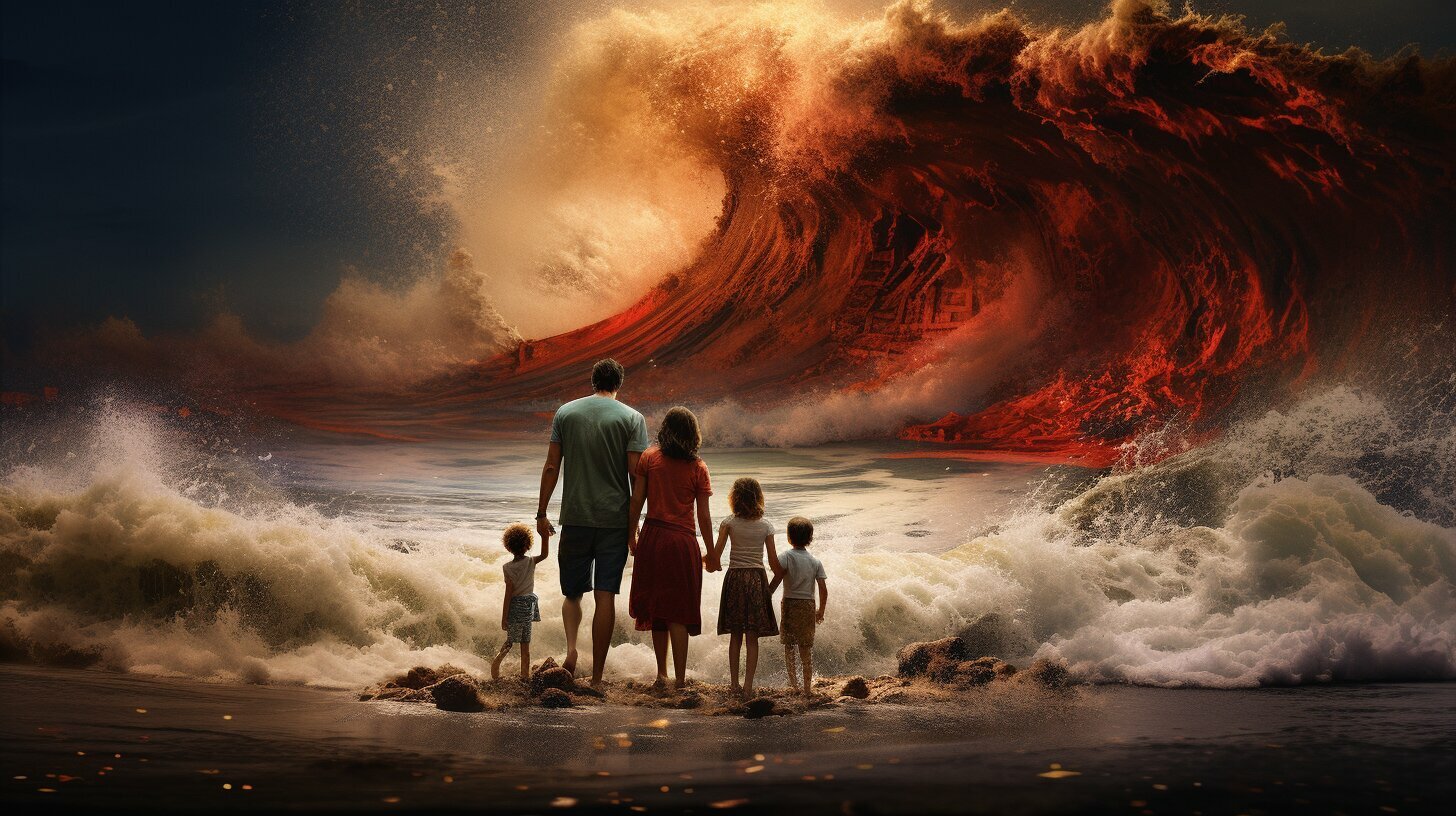 dream about tsunami and family